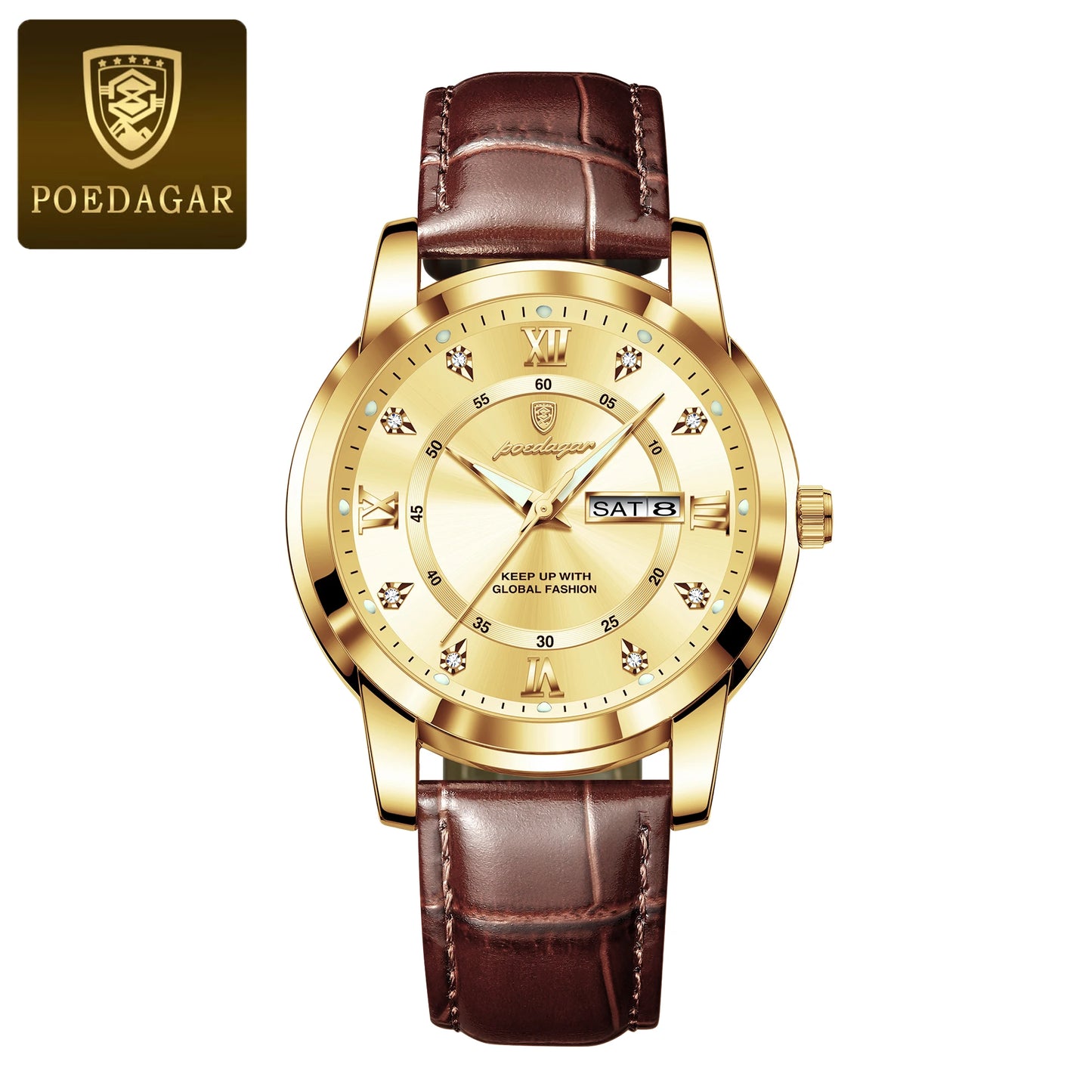 Poedegar Week Master – Elegância, Estilo e Funcionalidade em Um Só Relógio